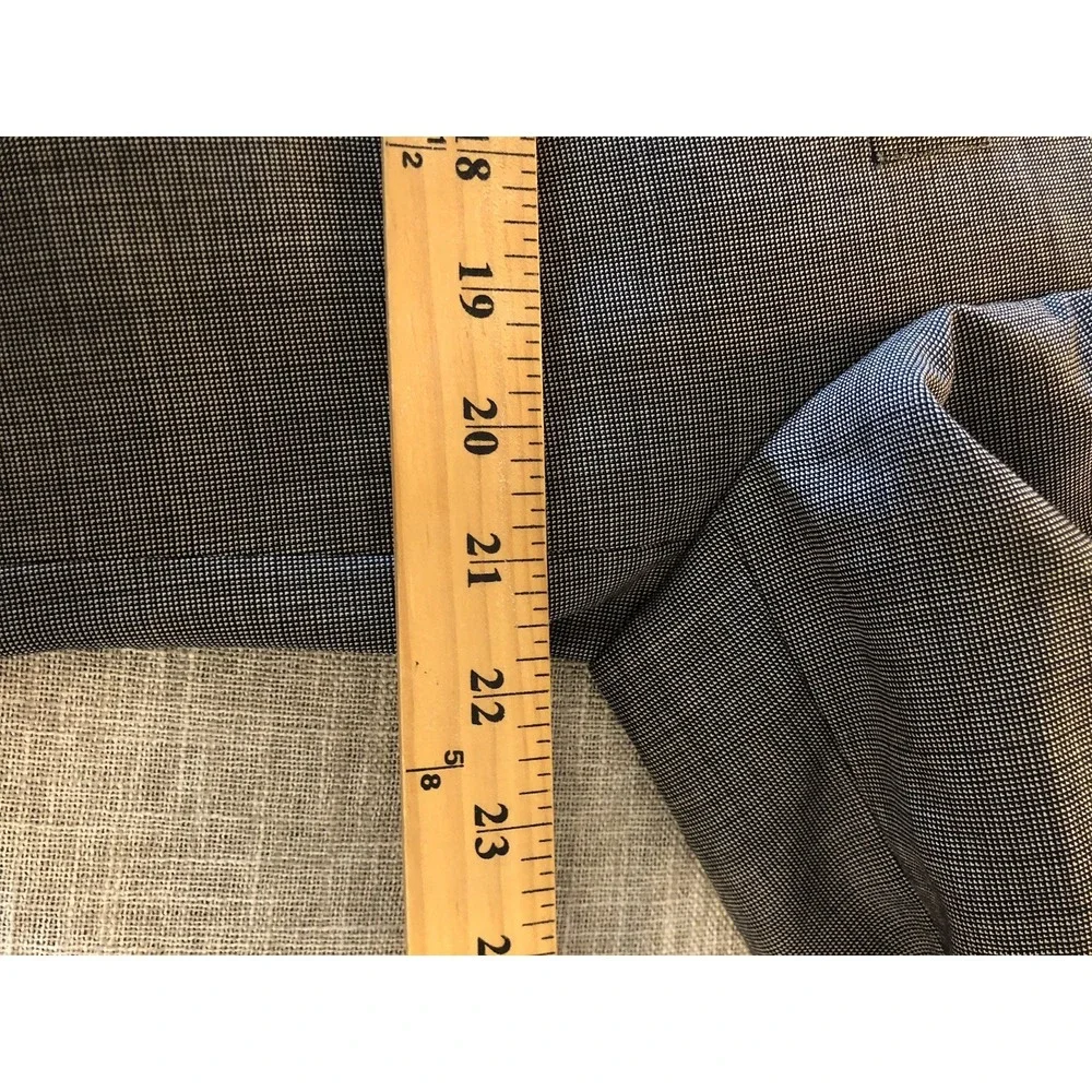 Michael Kors Blazer Mens 44L Black Micro Check Suit Coat Jacket Career Classic